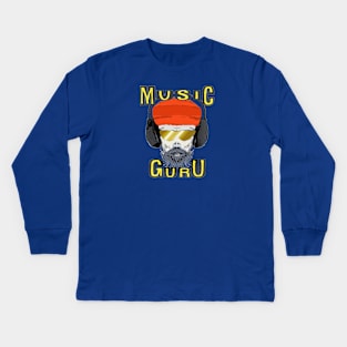 Psychedelic Music Guru Kids Long Sleeve T-Shirt